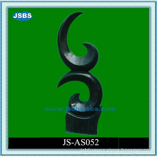 Indoor Decorative Black Abstract Stone Figure